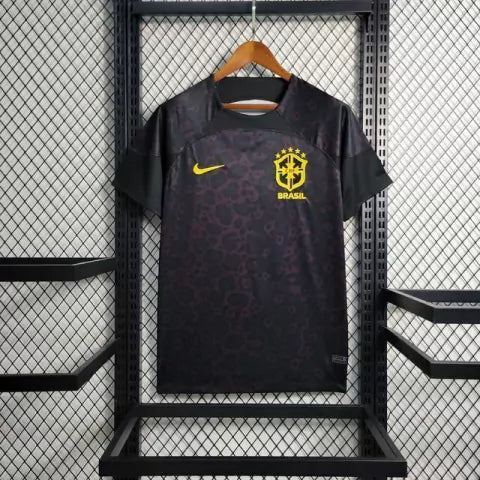 Camisa Brasil Goleiro 22/23 Torcedor Nike - Preta