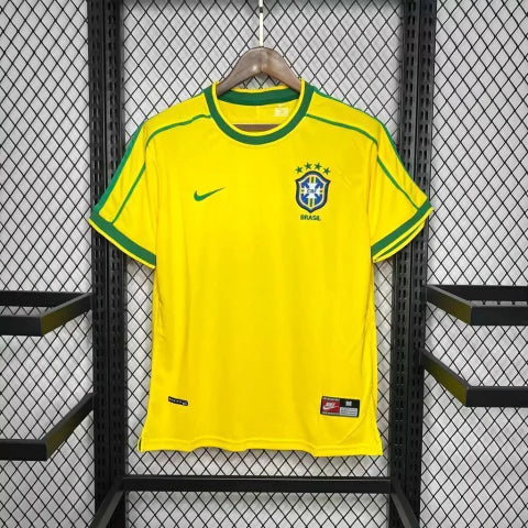 Camisa Brasil 1998 Retrô Nike - Amarela - Torcedor