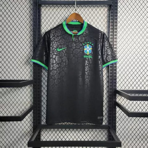 Camisa Brasil Concept Leopard 22/23 Nike - Preta - Torcedor