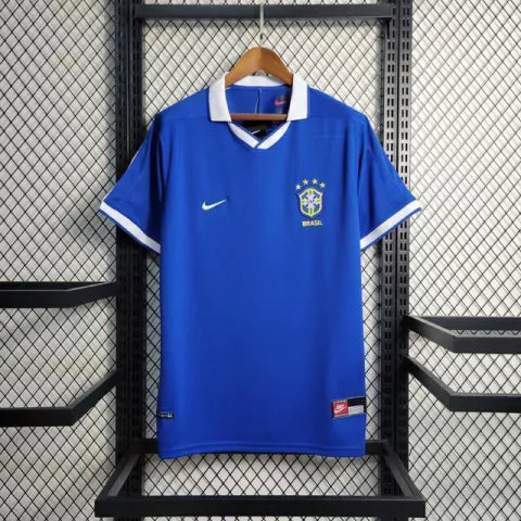 Camisa Retrô Brasil Away 1997 Nike - Azul - Torcedor