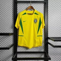 Camisa Retrô Brasil 2002 Home Nike - Amarela - Torcedor