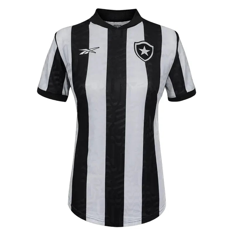 Camisa Botafogo Feminina Home 23/24 - Preta e Branca - Torcedor