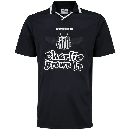 Camisa Santos Charlie Brown Jr. Marginal Alado - Preta - Torcedor