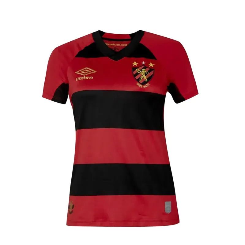 Camisa Sport Feminina Home 25/26 - Vermelha e Preta - Torcedor