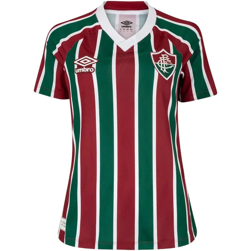 Camisa Fluminense Feminina Home 25/26 - Vinho e Verde - Torcedor