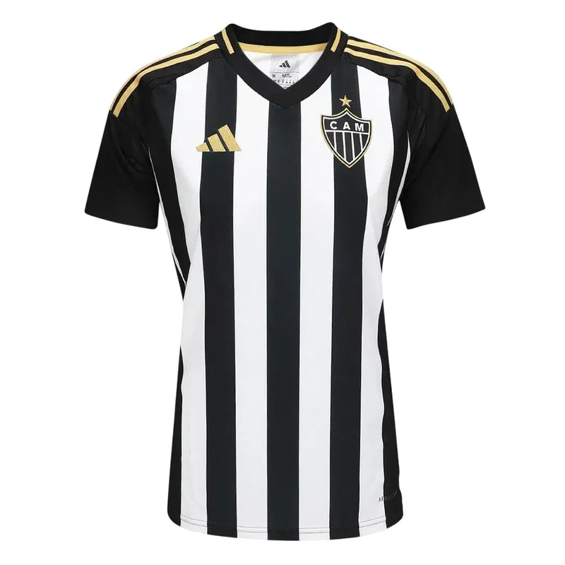 Camisa Atletico Mineiro Feminina Home 25/26 - Preta e Branca - Torcedor