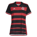 Camisa Flamengo Feminina Home 24/25 - Vermelha e Preta - Torcedor