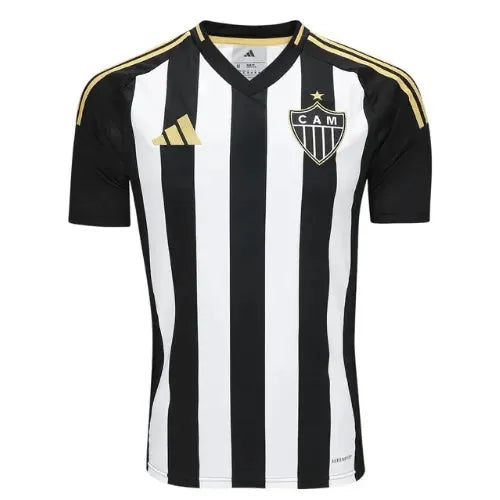 Camisa Atletico Mineiro Home 25/26 - Preta e Branca - Torcedor