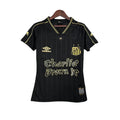 Camisa Santos Charlie Brown Jr. Feminina 2024 - Preta e Dourada - Torcedor